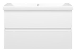 Подвесная тумба под раковину Misty Алиса 90см белый
